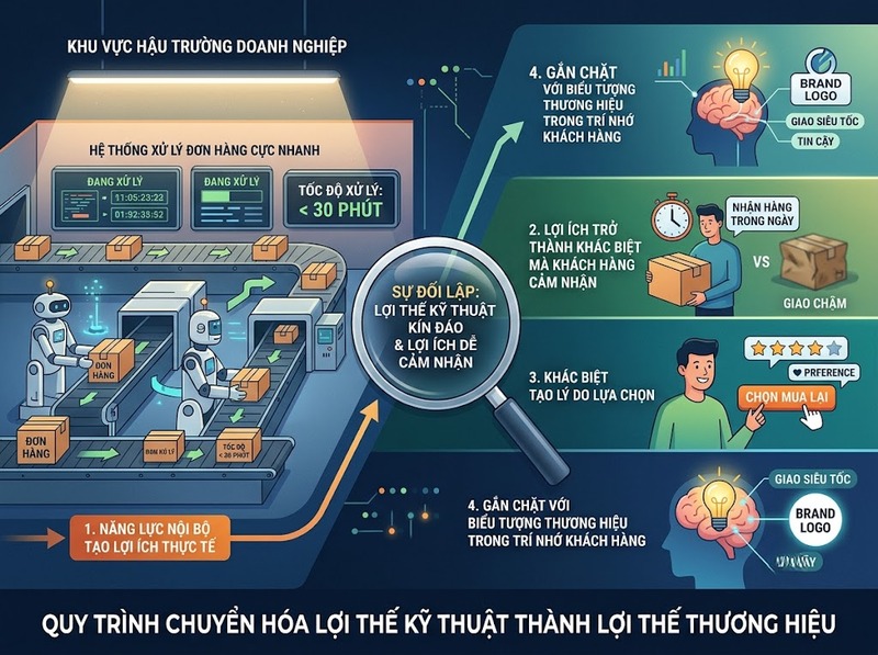 Lợi thế cạnh tranh thương hiệu cần được phản ánh qua khác biệt và lời hứa